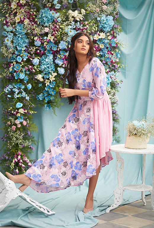 Rain of flowers kurti Dress